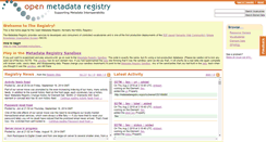 Desktop Screenshot of metadataregistry.org