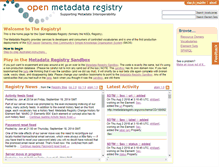 Tablet Screenshot of metadataregistry.org